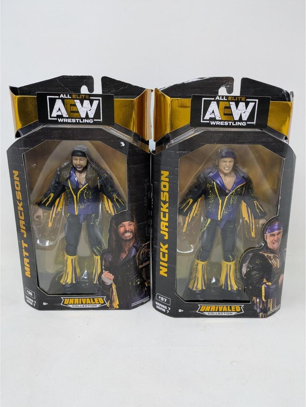 AEW All Elite Wrestling Unrivaled Collection #56 #57 Matt Jackson Nick Jackson